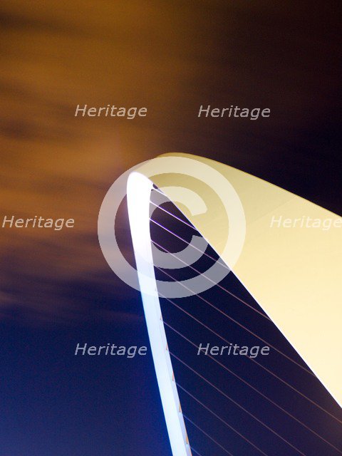 Gateshead Millennium Bridge connecting Gateshead and Newcastle upon Tyne, 2008.   Artist: Historic England Staff Photographer.