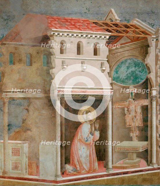 Miracle of the Crucifix (from Legend of Saint Francis), 1295-1300. Creator: Giotto di Bondone (1266-1377).