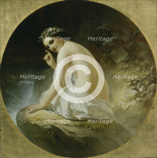 Bather, 1859. Artist: Neff, Timofei Andreyevich (1805-1876)