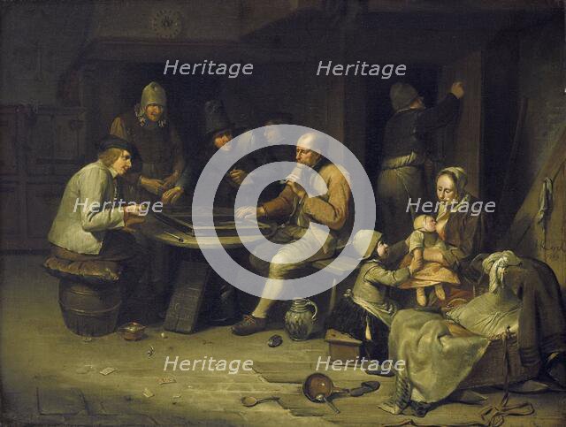 An Inn with Backgammon Players, 1669. Creator: Egbert van Heemskerck I.