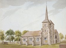 Church of St Nicholas, Chislehurst, Kent, c1780. Artist: Anon