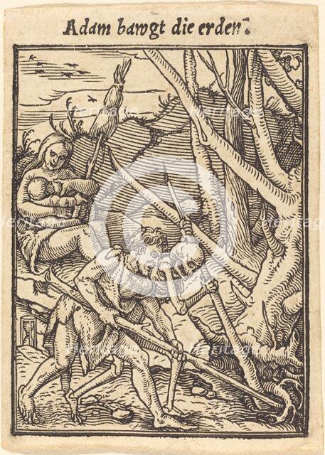 Adam bawgt die erden. Creator: Hans Holbein the Younger.