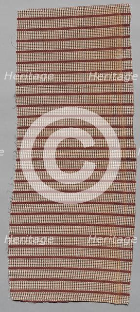 Roller Printed Cotton Textile, 19th century. Creator: Unknown.