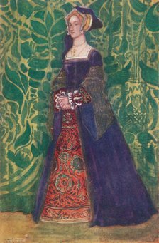 'A Woman of the Time of Henry VIII', 1907. Artist: Dion Clayton Calthrop.