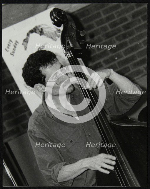 Bassist Richard Foot playing at The Fairway, Welwyn Garden City, Hertfordshire, 1999. Artist: Denis Williams