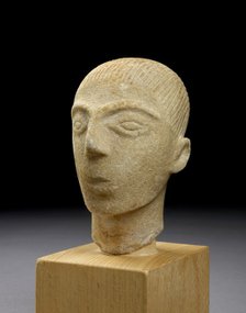 Head of a Cycladic figurine, EC II-III (if original), 2700-2300 BC. Artist: Unknown.