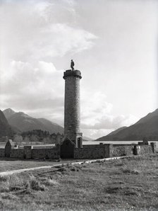 The Glenfinnan Monument on the shores of Loch Shiel, Glenfinnan, Scotland, c1955.  Creator: Arthur Charles Kirby Ware.