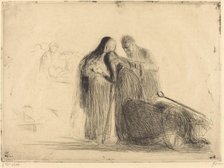 Lourdes, the Paralytic (second plate), 1912/1913. Creator: Jean Louis Forain.
