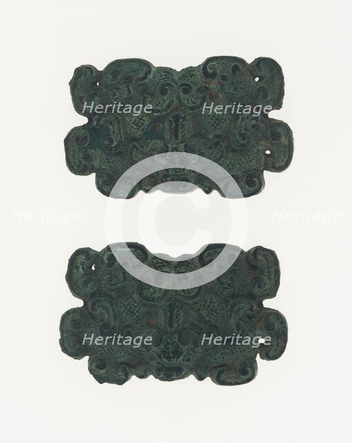 Pair of Ornaments, Eastern Zhou dynasty, Warring States period, c. 4th/3rd century B.C. Creator: Unknown.