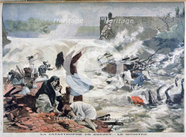'The Disaster at Bouzey', 1895. Creator: F Meaulle.