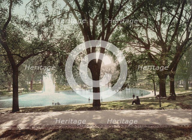 The Frog Pond, Boston Common, c1899. Creator: Unknown.
