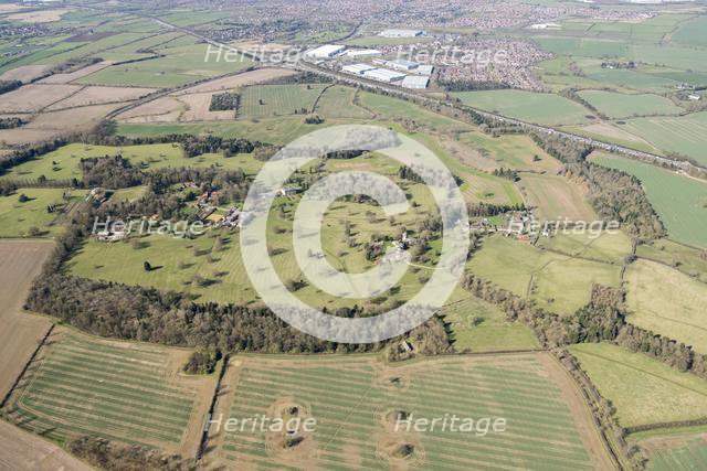Landscape park at Courteenhall, near Northampton, Northamptonshire, 2018. Creator: Historic England Staff Photographer.