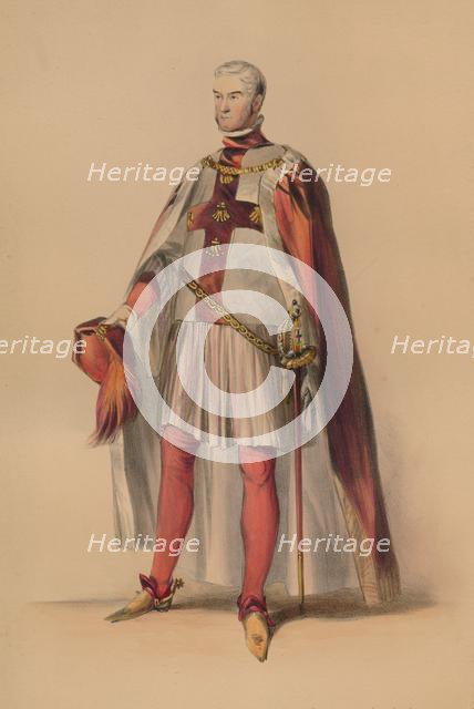 Guest in costume for Queen Victoria's Bal Costumé, May 12 1842, (1843).  Creator: John Richard Coke Smyth.