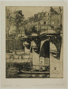 Le Pont Neuf, Paris, 1906. Creator: Donald Shaw MacLaughlan.