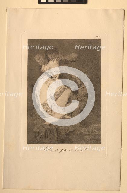 Caprichos: That Certainly is Being Able to Read. Creator: Francisco de Goya (Spanish, 1746-1828).