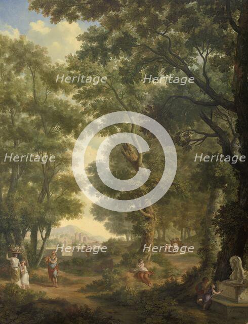 Arcadian Landscape, one of a series of ten murals in the garden room of the main floor of the Amster Creator: Juriaan Andriessen.