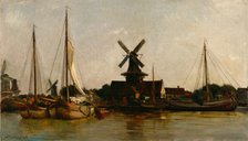 Mills at Dordrecht, 1872. Creator: Charles Francois Daubigny.