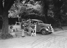 Ford V8 of Viscount Chetwynd, winner of a silver award at the MCC Torquay Rally, July 1937. Artist: Bill Brunell.