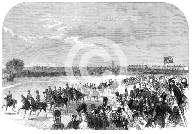 The Volunteer Review in Hyde Park: general view, 1864. Creator: Unknown.