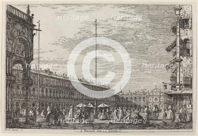 Le Procuratie niove e S. Ziminian V., c. 1735/1746. Creator: Canaletto.