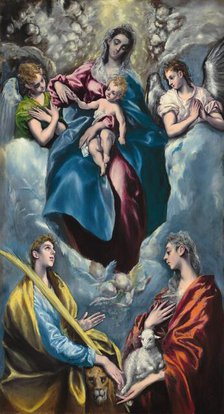 Madonna and Child with Saint Martina and Saint Agnes, 1597/1599. Creator: El Greco.