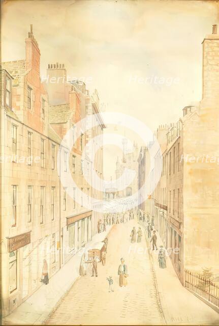 Shiprow And Castlegate Market, Aberdeen, c1900s. Creator: Alexander J Murray.