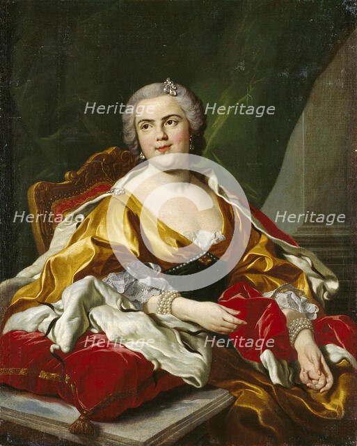 Louise Élisabeth of France (1727-1759), Duchess of Parma, 1750s. Creator: Van Loo, Louis Michel (1707-1771).