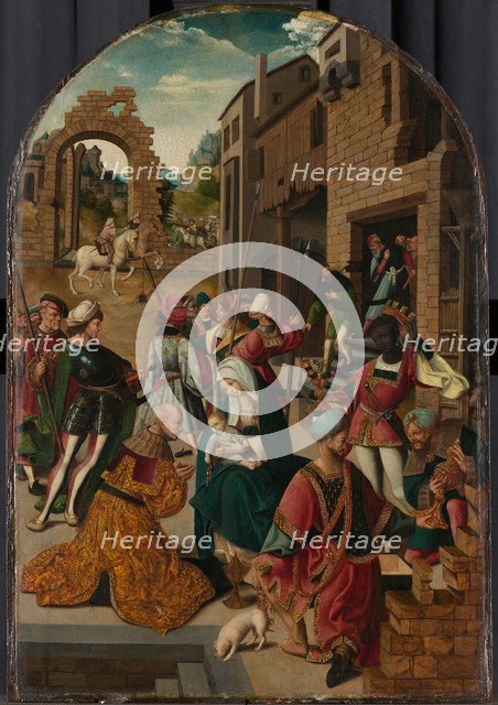 The Adoration of the Magi, c. 1510. Artist: Cornelisz van Oostsanen, Jacob (ca. 1470-1533)