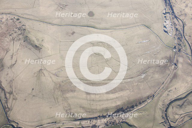 Romano-British enclosed settlement earthwork, Intake, Crosby Garrett Fell, Cumbria, 2014. Creator: Historic England Staff Photographer.