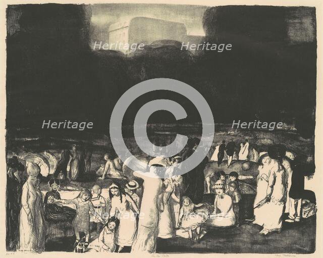 In the Park, Dark, 1916. Creator: George Wesley Bellows.