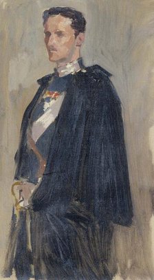 Sketch for the Portrait of Prince Carl, 1890-1895. Creator: Albert Edelfelt.