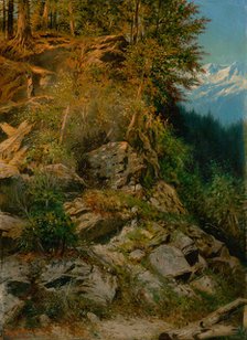 Rocky hillside in a mountain landscape, 1903. Creator: Eduard Majsch.
