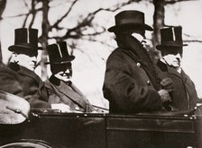 Presidents Wilson and Harding travelling to the Capitol, Washington DC, USA, 1921. Artist: Unknown