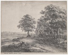 Large Linden Tree Before an Inn, 17th century. Creator: Anthonie Waterloo.