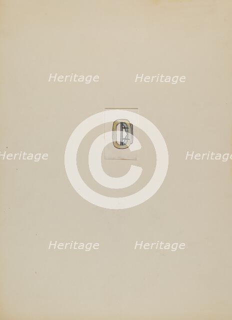 Buckle, c. 1936. Creator: Charles Criswell.