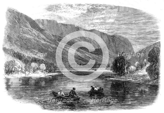 Pearl-fishing near Loch Lubnaig, Perthshire, 1864. Creator: Unknown.
