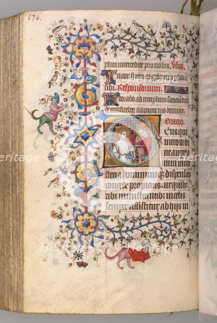 Hours of Charles the Noble, King of Navarre (1361-1425): fol. 262v, Text, c. 1405. Creator: Master of the Brussels Initials and Associates (French).