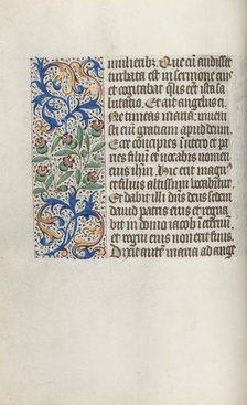 Book of Hours (Use of Rouen): fol. 15v, c. 1470. Creator: Master of the Geneva Latini (French, active Rouen, 1460-80).