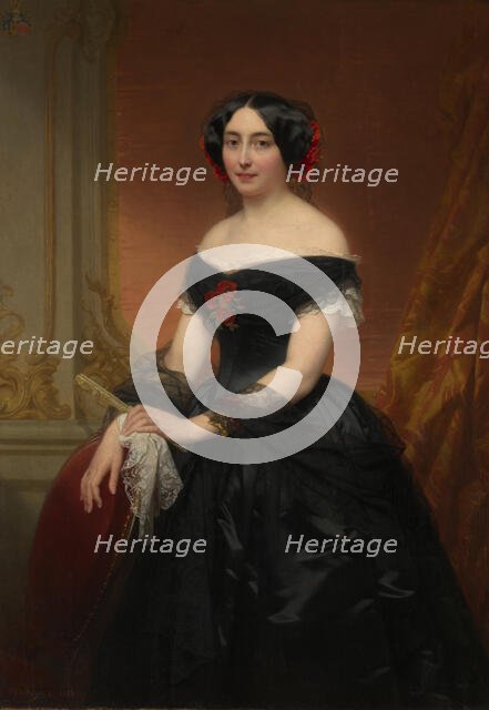 Madame Mols-de Brialmont, 1853. Creator: Nicaise de Keyser.