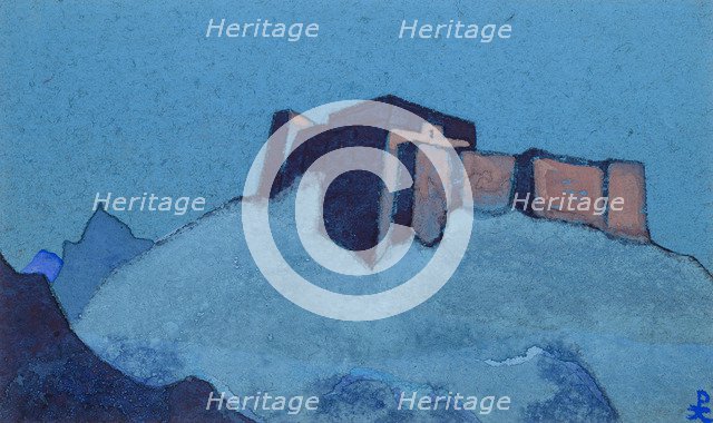 Dzong in Tibet, 1937.