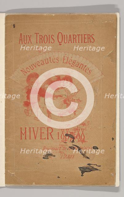 Aux Trois Quartiers, Nouveautés Élégantes, Hiver 1887-88, 1887-88. Creator: Unknown.