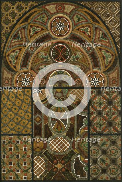 Mosaic floors, Germany, 18th century, (1898).  Creator: Unknown.