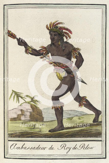 Costumes de Différents Pays, 'Ambassadeur du Roy de Pelew', c1797. Creators: Jacques Grasset de Saint-Sauveur, LF Labrousse.
