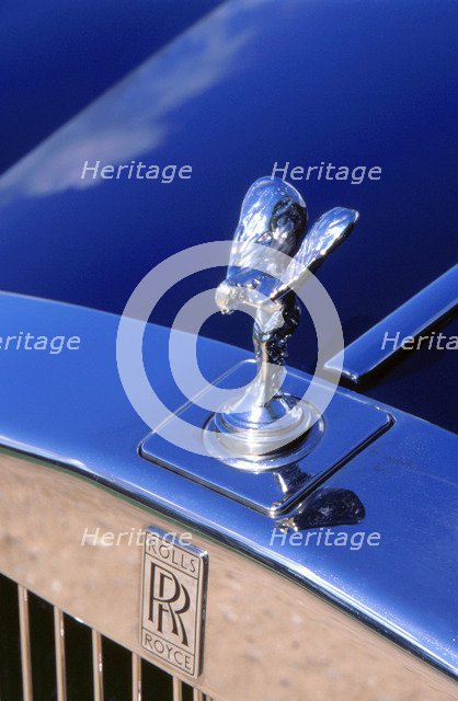 1999 Rolls Royce Silver Seraph spirit of ecstasy mascot. Artist: Unknown.