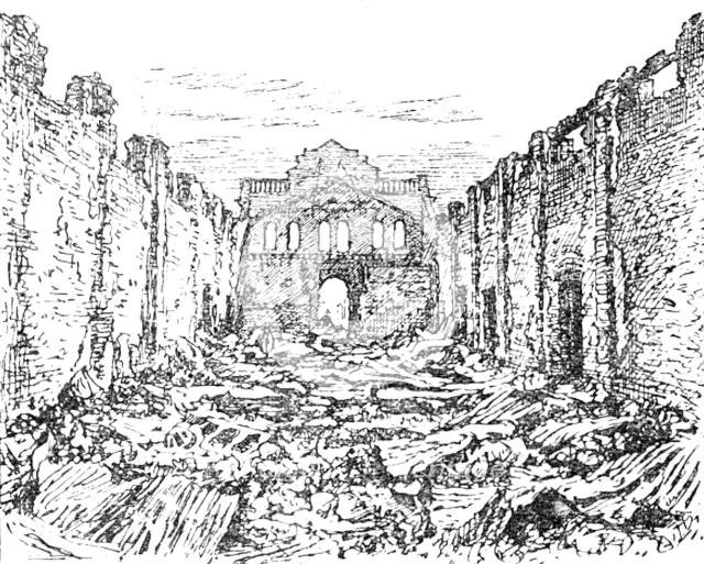 Ruins of the Globe Theatre, Johannesburg, after the fire, 1890. Creator: Unknown.