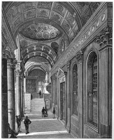 Portico of the Pazzi Chapel, Cloister of Santa Croce Basilica, Florence, 1882. Artist: Unknown
