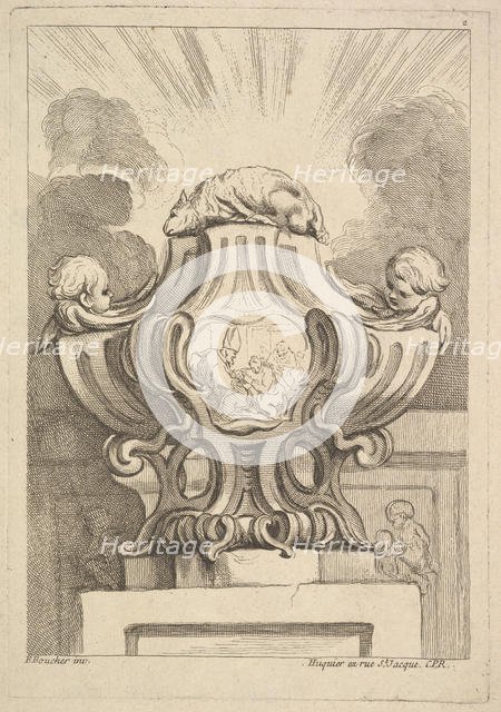 Design for an Urn, 1725-72. Creator: Gabriel Huquier.