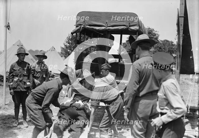 Boy Scouts - Scouts At Gettysburg, 1913. Creator: Harris & Ewing.