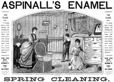 Advertisement for Aspinall’s Enamel, 1890. Creator: Unknown.