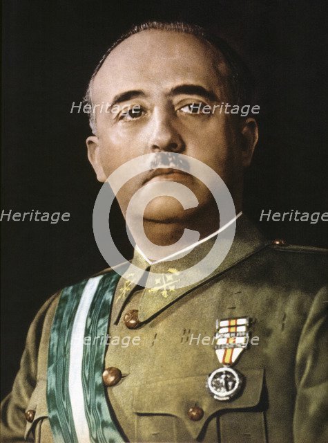 Francisco Franco (1892-1975), Spanish military and political, 1936 photo.